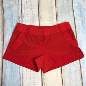 Express Red Shorts .